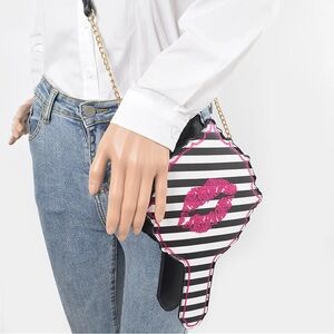 Lips Hair Brush Clutch